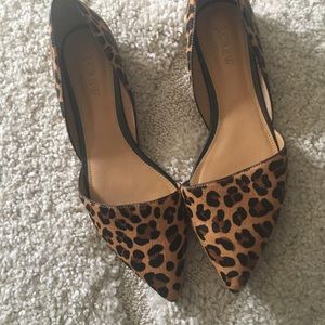 JCrew leopard flats